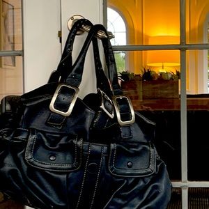 Navy Cole Haan Satchel Purse